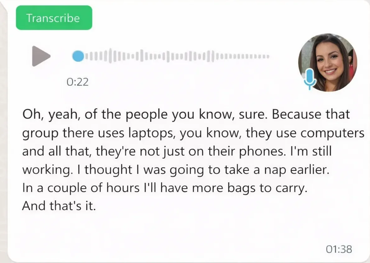 WhatsApp Transcriber